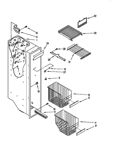 Freezer liner