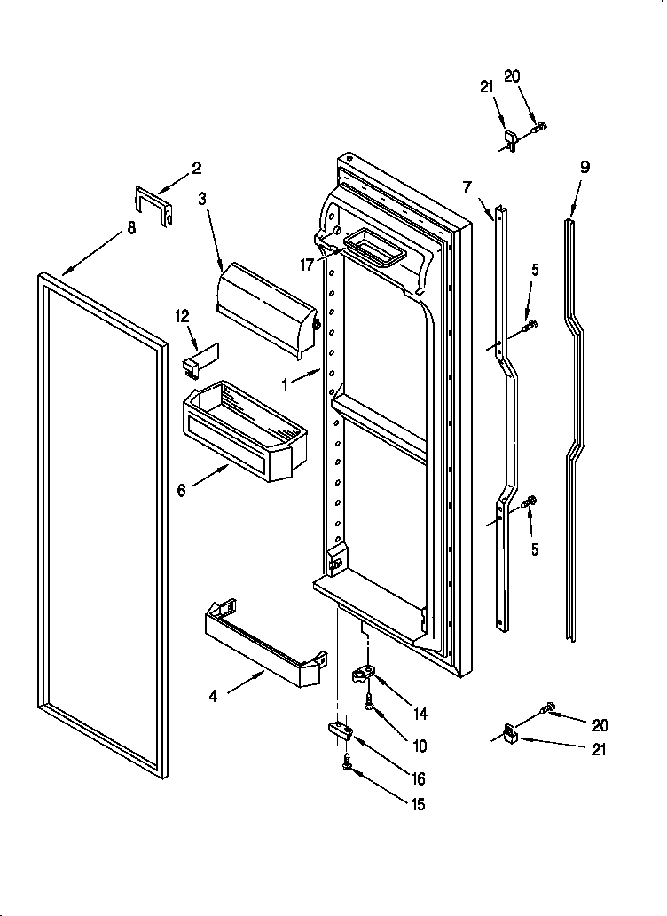 Refrigerator door