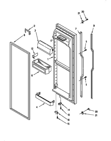 Refrigerator door
