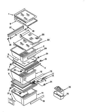 Refrigerator shelf