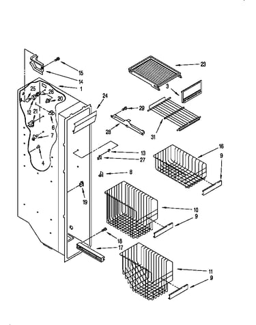 Freezer liner