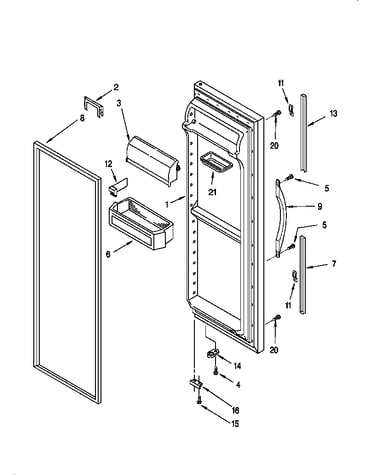 Refrigerator door