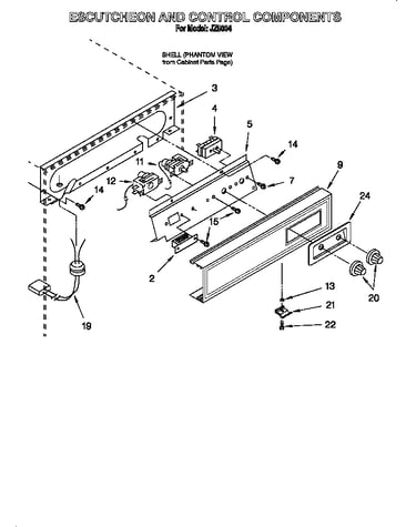 Escutcheon and control components