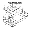 Utility drawer and rail