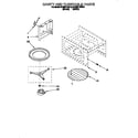 KitchenAid KEMI371BBL0 cavity and turntable diagram
