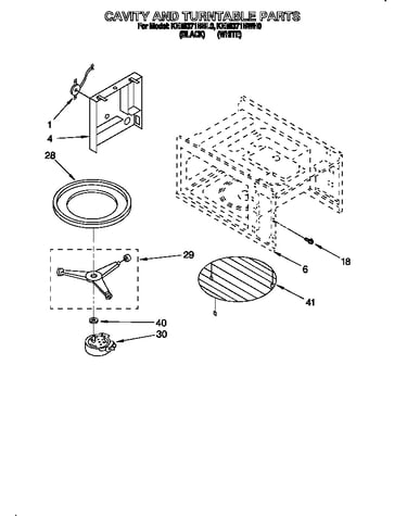 Cavity and turntable