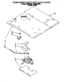 Component shelf and latch