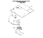 KitchenAid KEMI371BBL2 component shelf and latch diagram
