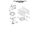 KitchenAid KEMI371BWH2 cavity and turntable diagram