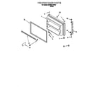 Whirlpool 3XARG477GF00 freezer door diagram