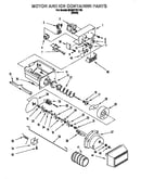 Motor and ice container