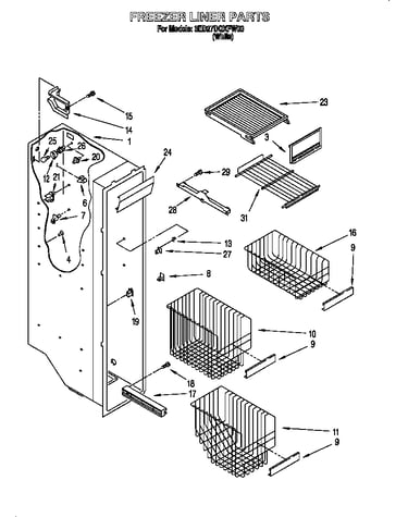 Freezer liner