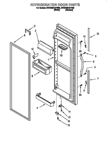 Refrigerator door