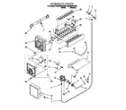 Whirlpool 3VED23DQFW00 ice maker diagram