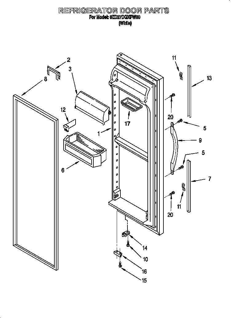 Refrigerator door