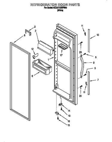 Refrigerator door