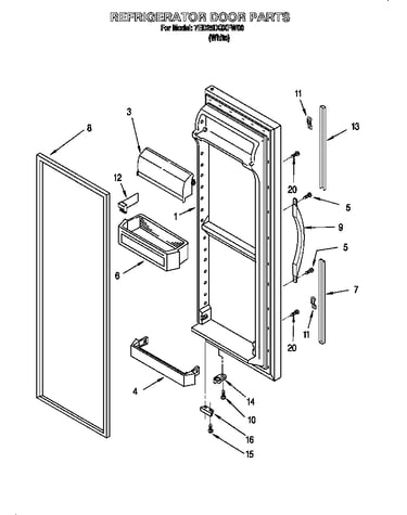 Refrigerator door