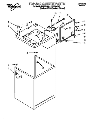Top and cabinet