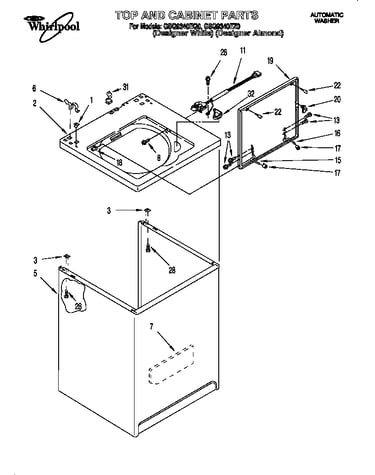 Top and cabinet