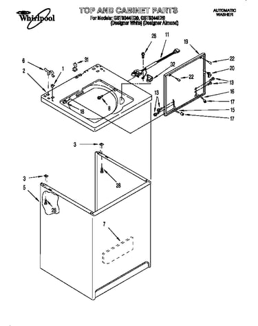 Top and cabinet