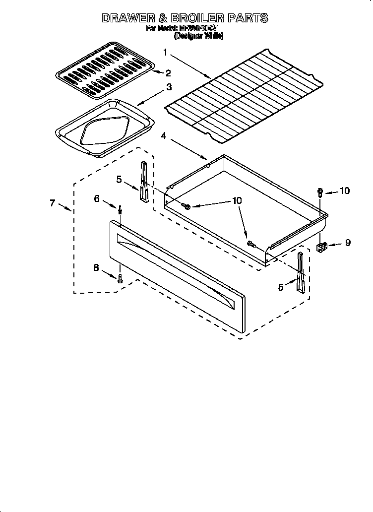 DRAWER AND BROILER