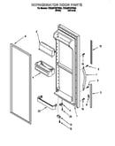 Refrigerator door