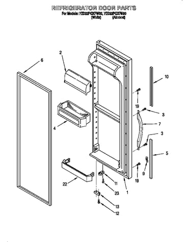 Refrigerator door