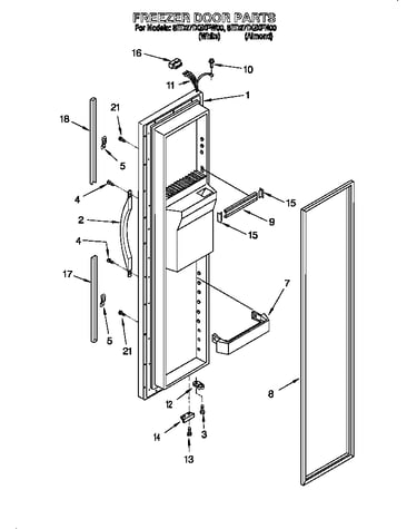 Freezer door