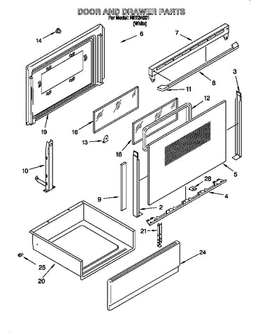 Door and drawer