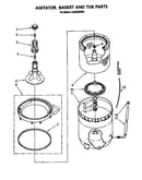 Agitator, basket and tube