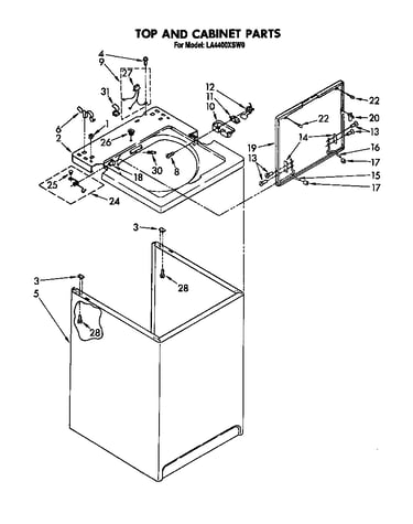 Top and cabinet