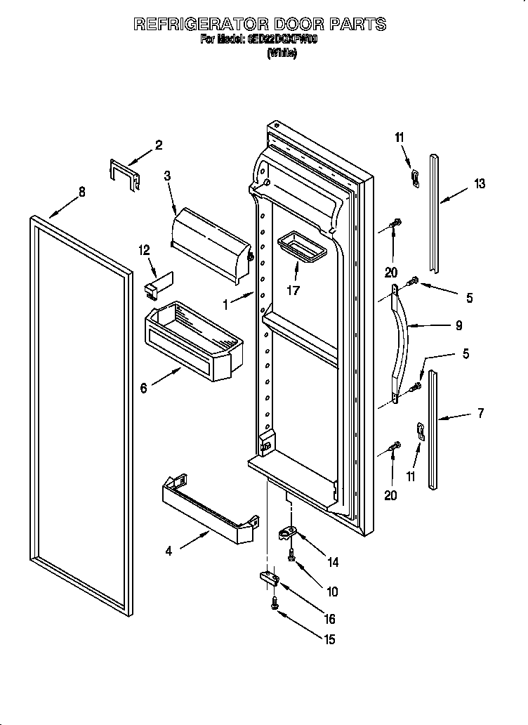 Refrigerator door