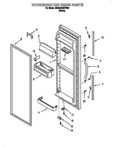 Refrigerator door