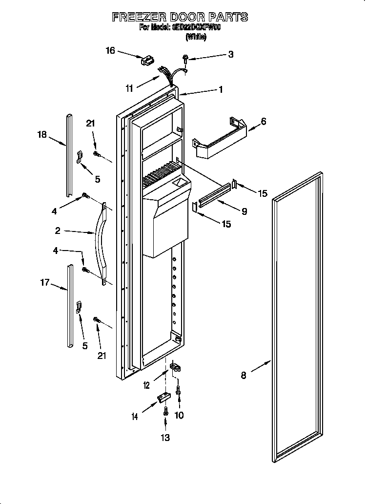 Freezer door