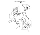 Whirlpool 6ED22DQXFW00 dispenser front diagram