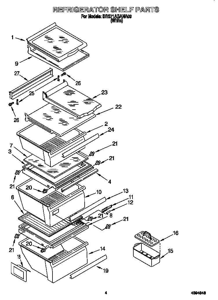 Refrigerator shelf