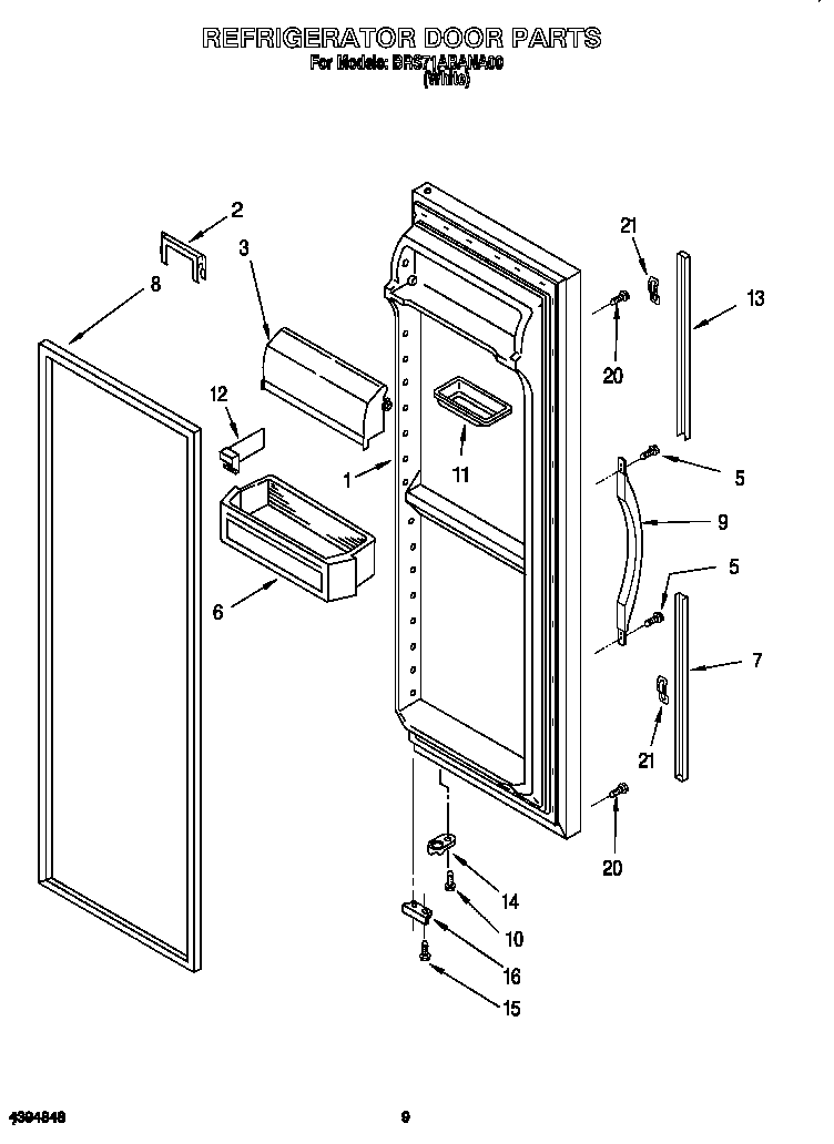 Refrigerator door