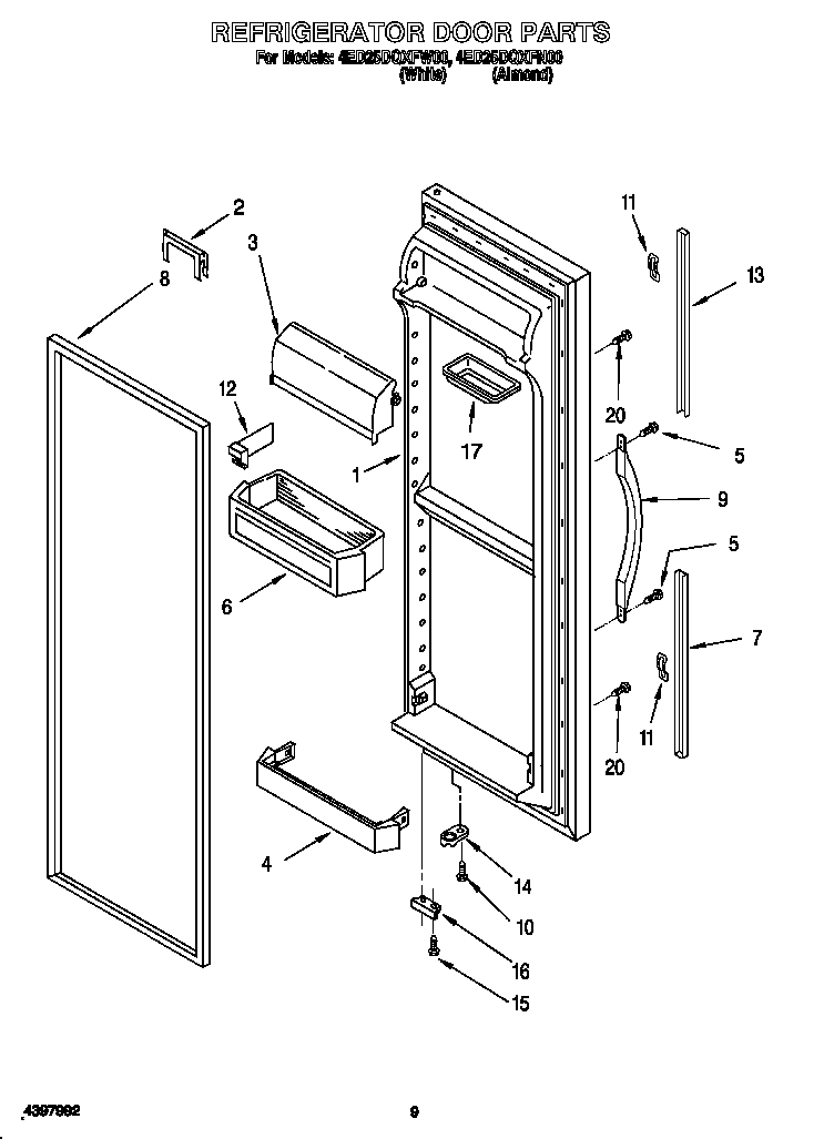 REFRIGERATOR DOOR