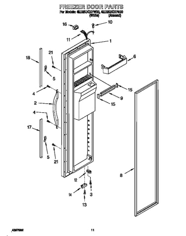 Freezer door
