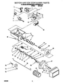 Motor and ice container