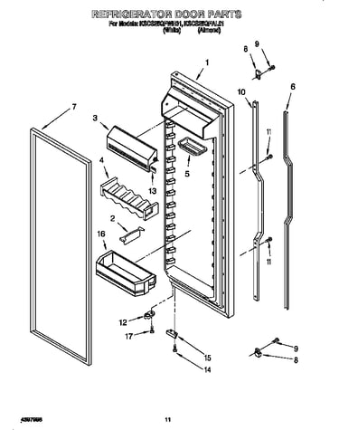 Refrigerator door