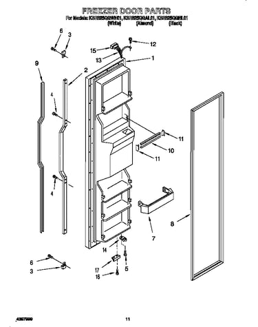 Freezer door