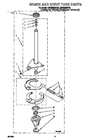 Brake and drive tube