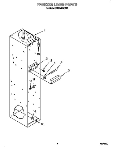 Freezer liner