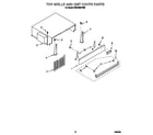 KitchenAid KSSC42MFS05 top grille and unit cover diagram