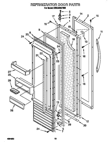 Refrigerator door