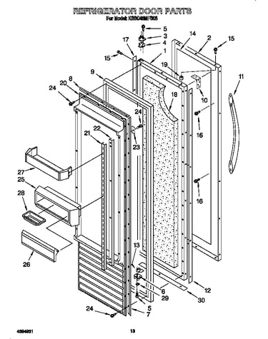 Refrigerator door