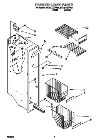 Freezer liner