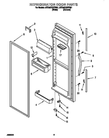 Refrigerator door