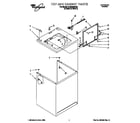 Whirlpool 6LSS5232DQ0 top and cabinet diagram